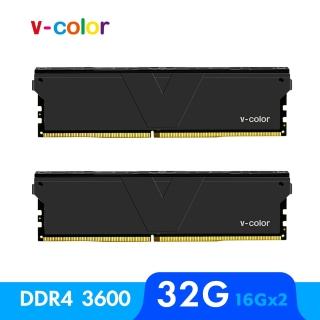 【v-color 全何】SKYWALKER PLUS DDR4 3600 32GB kit 16GBx2(桌上型超頻記憶體)