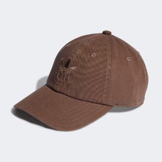 【adidas 愛迪達】帽子 棒球帽 運動帽 遮陽帽 三葉草 BASEB CLASS TRE 咖啡 IT7622