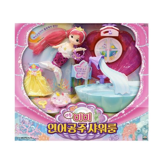 【寶寶共和國】MIMI World 迷你MIMI人魚公主淋浴組(家家酒玩具 裝扮玩具)