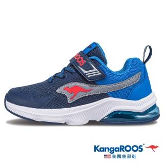 【KangaROOS】童 RUN FAST 2 氣墊童鞋 輕質透氣 避震支撐(藏青-KK41316)
