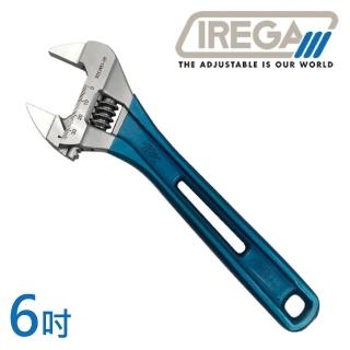 【IREGA】輕量型超薄大開口活動板手-防滑柄-6吋(92LWD24-150)