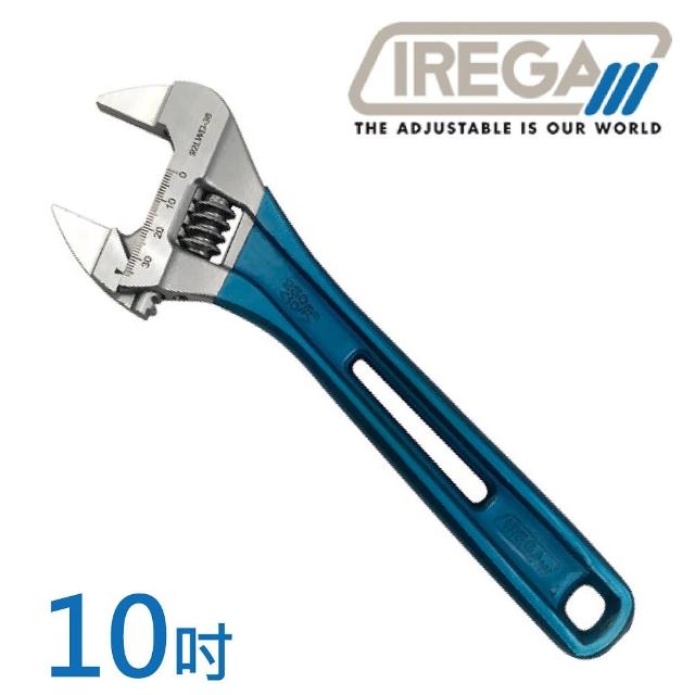 【IREGA】輕量型超薄大開口活動板手-防滑柄-10吋(92LWD36-250)