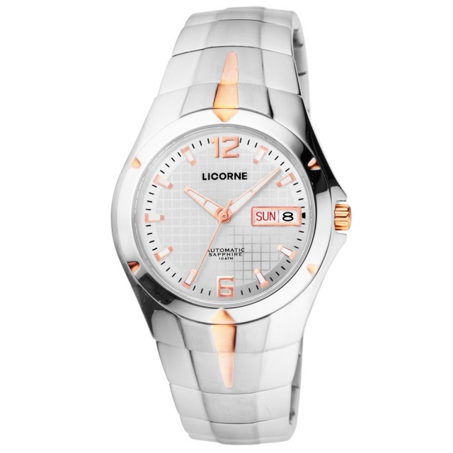 【LICORNE】焦點未來都會時尚機械腕錶(玫瑰金/銀白/銀藍/銀黑)