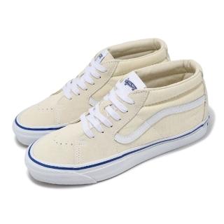 【VANS】休閒鞋 Sk8-Mid Reissue 83 男鞋 米白 白 麂皮 中筒 板鞋(VN000CQQOFW)