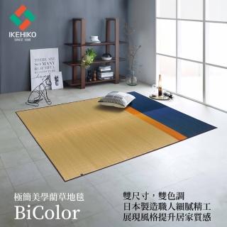 【IKEHIKO】藺草地毯 BiColor 豐彩 191×191cm 幾何色塊摩登風格