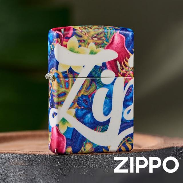 【Zippo官方直營】環繞鮮豔花卉防風打火機(美國防風打火機)