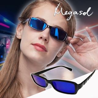 【MEGASOL】濾藍光偏光護眼鏡S21007(墨鏡款)