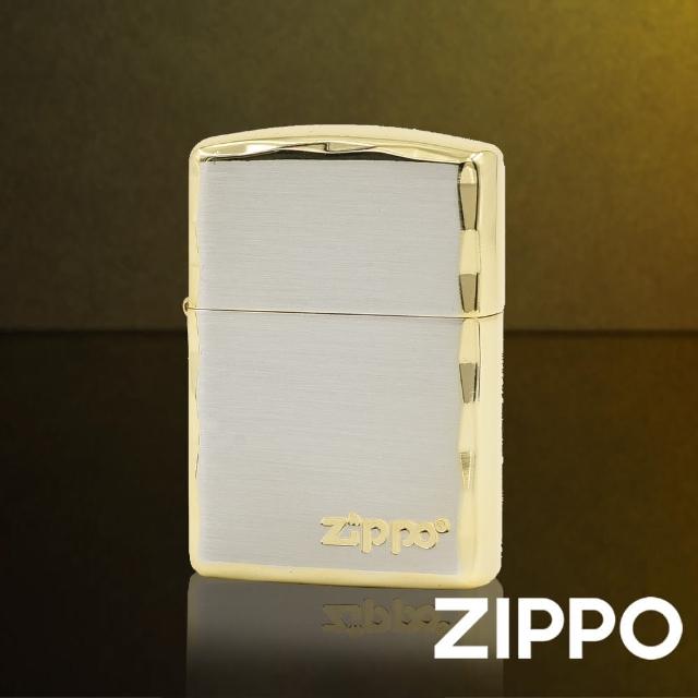 【Zippo官方直營】簡約標誌-加厚版-防風打火機(美國防風打火機)
