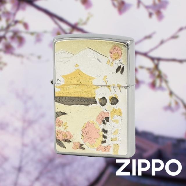 【Zippo官方直營】日本傳統風格-鹿苑寺防風打火機(美國防風打火機)
