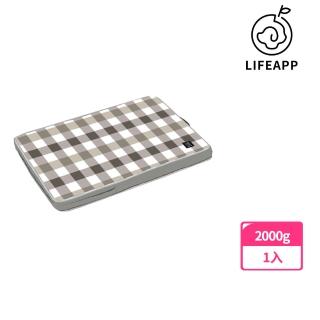 【LIFEAPP 徠芙寶】經典格子睡墊/M/2024新色(寵物緩壓睡墊、中型犬適用)