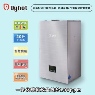 【Dyhot 東湧】即熱式燃氣熱水器 一級能效 強排 FEGQ20DN(NG1/FE式 下出水 基本安裝)