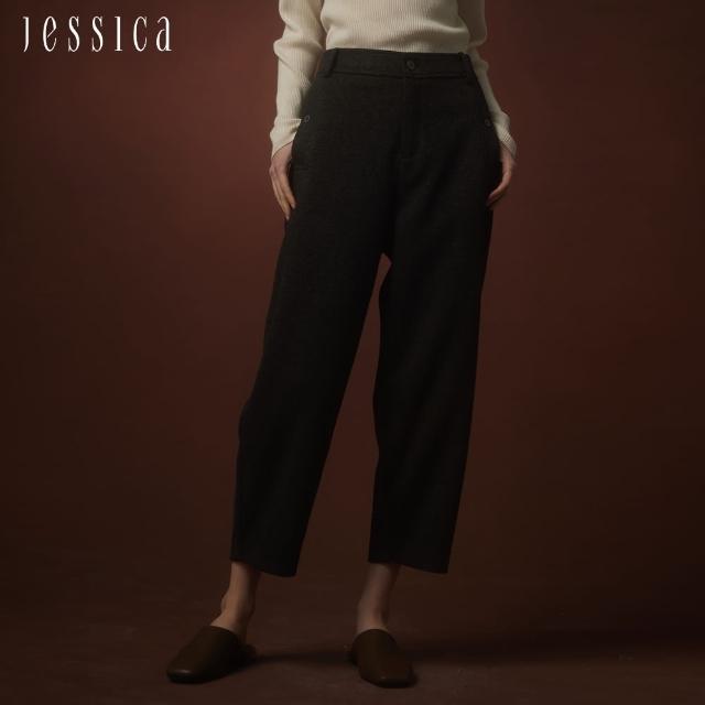 【JESSICA】舒適柔軟顯瘦百搭老爺褲長褲J35205（深灰）