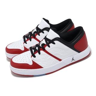 【NIKE 耐吉】休閒鞋 Jordan Nu Retro 1 Low 男鞋 芝加哥 紅 白 黑 喬丹 復古(DV5141-611)