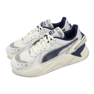 【PUMA】休閒鞋 RS-X 男鞋 灰 藍 40周年紀念 拼接 反光 復古 低筒(395339-01)