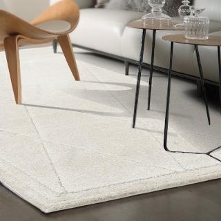 【范登伯格】比利時 FARA 3D浮雕簡約地毯-菱紋(80x150cm)