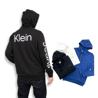 【Calvin Klein 凱文克萊】Calvin Klein 棉外套 背面設計 男款 刷毛 大尺碼 CK 外套 平輸品(棉外套)
