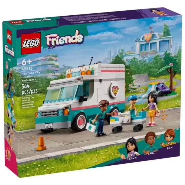 【LEGO 樂高】LT42613 姊妹淘系列 - 心湖城醫院救護車