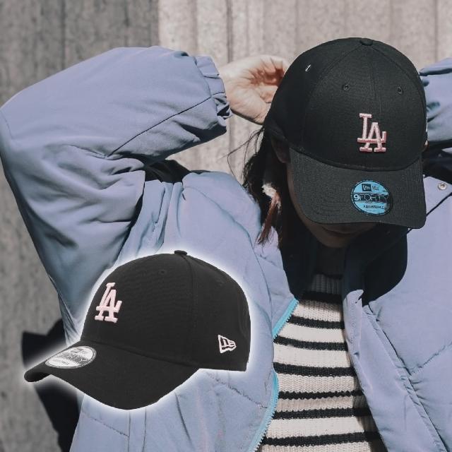 【NEW ERA】棒球帽MLB 黑粉LA 940帽型可調式頭圍洛杉磯道奇 