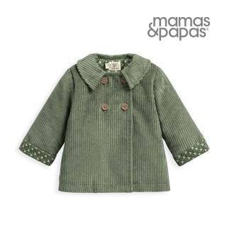 【Mamas & Papas】梅綠達-燈芯絨雙排扣大衣_Laura Ashley聯名款(3種尺寸可選)