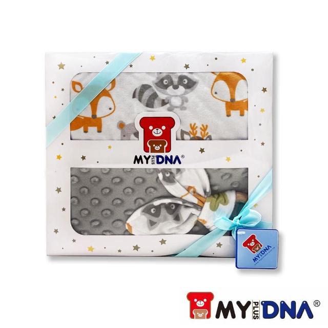 【MY+DNA 熊本部】法蘭絨舒適蓋毯禮盒組-森林動物(B0023-01-03)