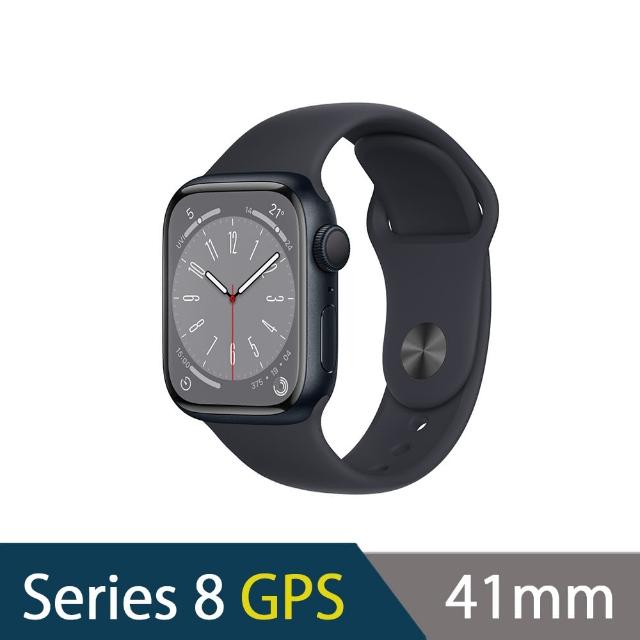 【Apple 蘋果】Watch Series 8 GPS版41mm(鋁金屬錶殼搭配運動型