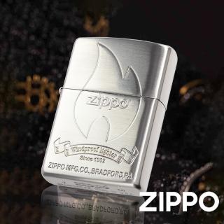 【Zippo官方直營】經典瘋狂火焰標誌防風打火機(美國防風打火機)