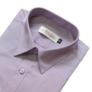 【CHINJUN】勁榮抗皺襯衫-長袖、紫色條紋、k909(任選3件999 現貨 商務 男生襯)
