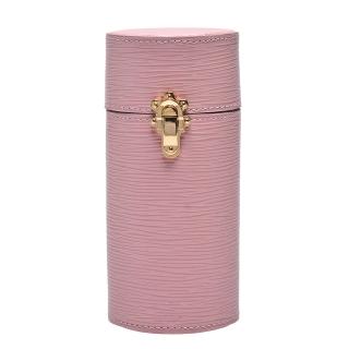【Louis Vuitton 路易威登】LS0157 EPI皮革釦式200毫升旅行裝香水盒(芭蕾粉)