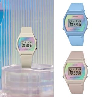 【CASIO 卡西歐】粉彩色調電子錶(LW-205H)
