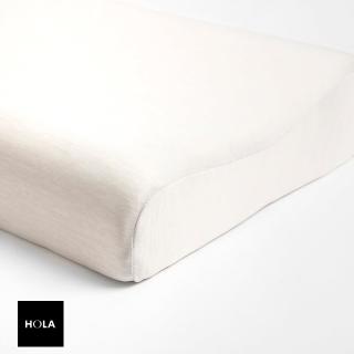 【HOLA】SNOW TOUCH 涼感乳膠枕曲線型H9/11-素色灰