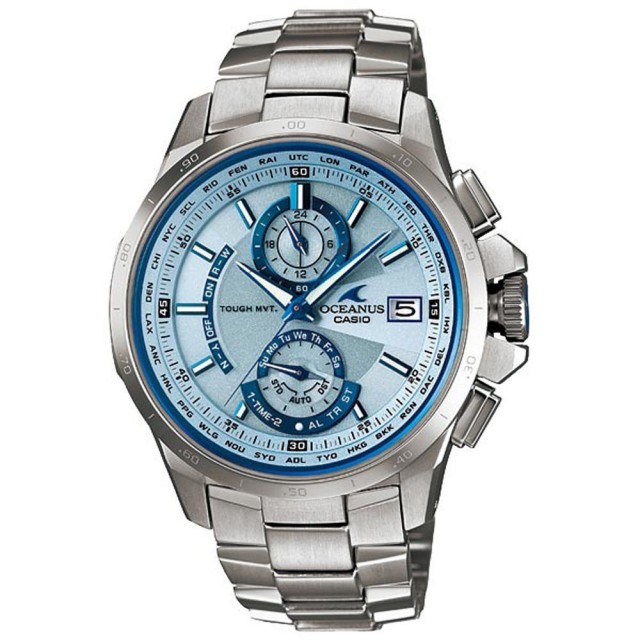 【CASIO】OCEANUS 動靜虛實鈦合金電波腕錶-銀(OCW-T1000E-2ADF)