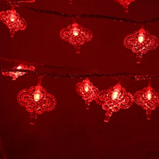【北熊天空】中國結燈串 20燈 新年裝飾燈 彩燈 串燈 過年氣氛佈置 led造型燈串(春節裝飾燈串 過年燈串)