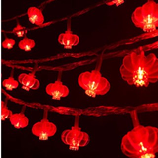 【北熊天空】紅燈籠 燈串 3米 新年裝飾燈 過年氣氛佈置 led造型燈串(Led春節裝飾燈串)