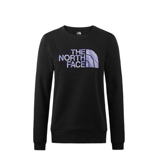 【The North Face】TNF 圓領套頭衫 W SUN DYE LOGO CREW - AP 女 黑(NF0A88FUJK3)