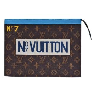 【Louis Vuitton 路易威登】M81204 POCHETTE VOYAGE Monogram帆布N°7手拿包