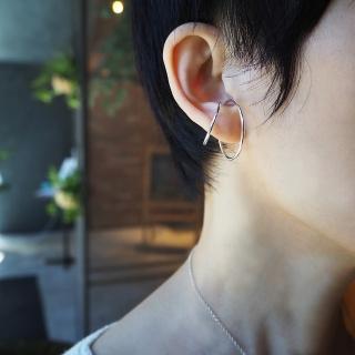 【mittag】big pure earring_大純粹耳骨環(沒耳洞 耳環 耳夾 訂製 earcuff earclip earbangle)