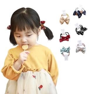 【JoyNa】20條入-兒童髮飾 蝴蝶結髮圈(2組10對20條)