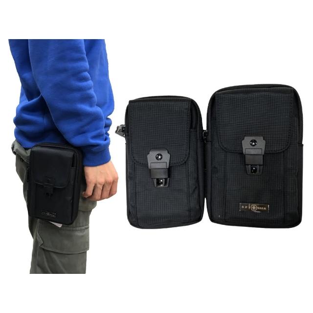 【SNOW.bagshop】腰掛包中容量5.5吋手機(二主袋+外袋共三層工具包隨身品)