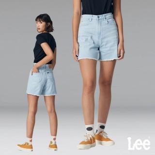 【Lee 官方旗艦】女裝 牛仔短褲 / 涼感 中腰 經典五口袋 淺藍洗水 / Jade Fusion 系列(LB322017360)