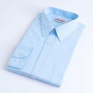 【CHINJUN】勁榮抗皺襯衫-長袖、藍底藍條紋、k612(任選3件999 現貨 商務 男生)
