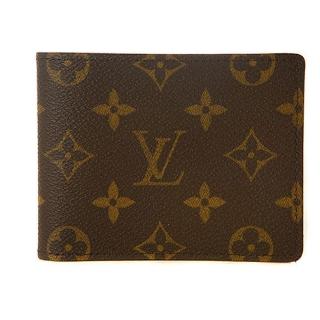 【Louis Vuitton 路易威登】M60895 經典Monogram印花摺疊短夾