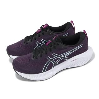 【asics 亞瑟士】慢跑鞋 GEL-Excite 10 女鞋 紫 黑 針織 緩衝 亞瑟膠 路跑 入門款 亞瑟士(1012B418006)