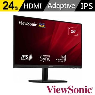 【ViewSonic 優派】VA2409-MH 24型 IPS 75Hz 護眼電腦螢幕(內建喇叭/3ms)