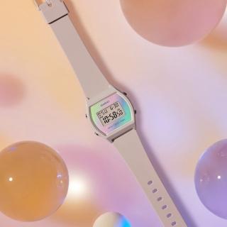 【CASIO 卡西歐】柔和時尚數位電子樹脂腕錶/裸粉(LW-205H-4A)
