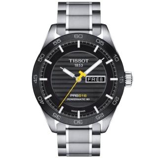 【TISSOT 天梭 官方授權】PRS516 經典運動機械腕錶 / 42mm 母親節 禮物(T1004301105100)