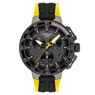 【TISSOT 天梭 官方授權】T-RACE環法特別款計時腕錶 母親節 禮物(T1114173744100)