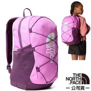 【The North Face】兒童/青少年 Youth Jester Backpack 抗撕裂多功能後背包24.6L(52VY-YOW 紫番紅花 N)