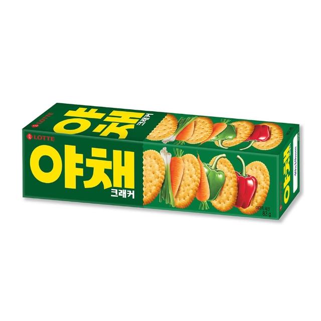 【Lotte 樂天】韓國樂天蔬菜風味餅乾(83g)
