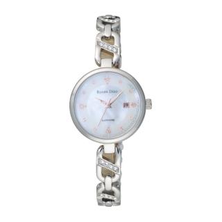【Roven Dino 羅梵迪諾】美麗佳人時尚腕錶-銀X白(RD6103S-338W)