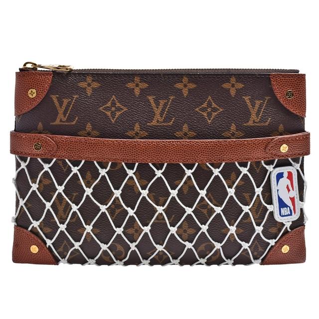 【Louis Vuitton 路易威登】M62903限量聯名NBA經典Monogram印花帆布手拿包